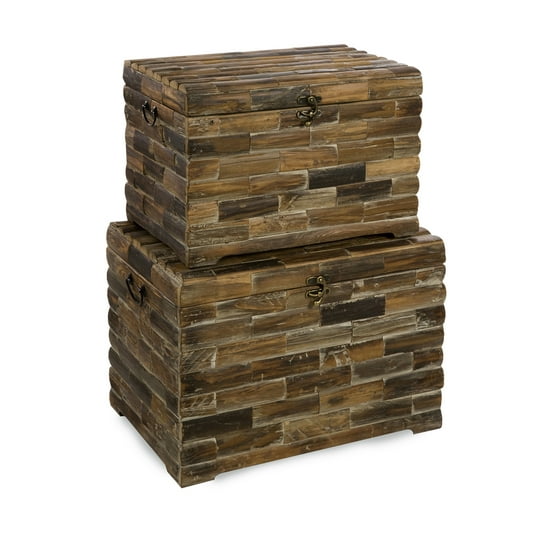 Moreton Wood Chests - Set of 2