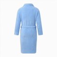 thumbnail image 4 of NOLDARES Mens Robe Cotton Bathrobe Soft Terry Cloth Towel Bath Robe for Men(Sky Blue,One Size), 4 of 9