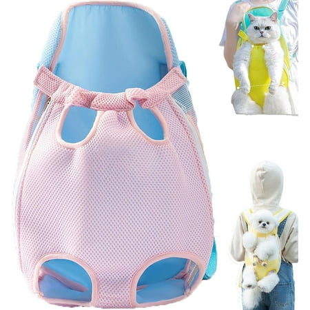 Hgudesign Furry Pawsy Carrier  Furry Pawsy Backpack  Front Carrier Chest  Adjustable Dog Carrier Backpack Travel Bag  Pet Sling Bag for Outdoor Hi Cycling (M D1)