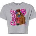 thumbnail image 3 of Marvel X-Men - Gambit With Logo - Juniors Cropped Graphic T-Shirt, 3 of 5