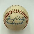 thumbnail image 2 of 1940's Yogi Berra  Phil Rizzuto Signed Baseball PSA DNA COA, 2 of 5