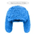 thumbnail image 6 of Winter Plush Hat Cartoon Rabbit Ear Shape Fuzzy Long Hair Photo Prop Keep Warm Ear Cold Weather Windproof Headwear, 6 of 8