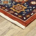 thumbnail image 2 of Oriental Weavers Lilihan Area Rug 2061V Traditional Red Diagonals Diamonds 2' 6" x 12' Rectangle, 2 of 2