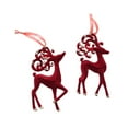 thumbnail image 1 of Adorno colgante Strade Fareast Limited Navidad flocado rojo Alce, 1 of 8