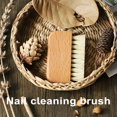 thumbnail image 2 of dianhelloya Bristle Nail Brush Solid Wood Gentle Cleaning Tool Removes Stains Convenient Nail Cleaning Brush for Hands Nails Yellow, 2 of 8