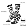 thumbnail image 4 of Bingfone Compression Socks for Women and Men Long Socks for Running Athletic Cycling Nurse- Nautical Anchors1, 4 of 6