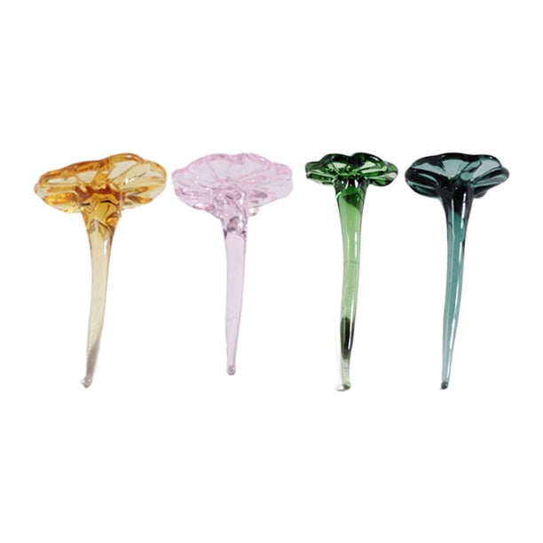 Mini flor de cristal, adorno de flor artificial, rama de imitación, artesanía, decoración del hogar Hoja de loto verde