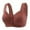 Coffee, variant on fheaev Front Closure Bras For Women Post Surgery Brassiere Plus Size Full Coverage No Underwire Comfort Wireless Snap Closing Bra Convenient Everyday Bra Front Button Bras Front Buckle Corset Bra