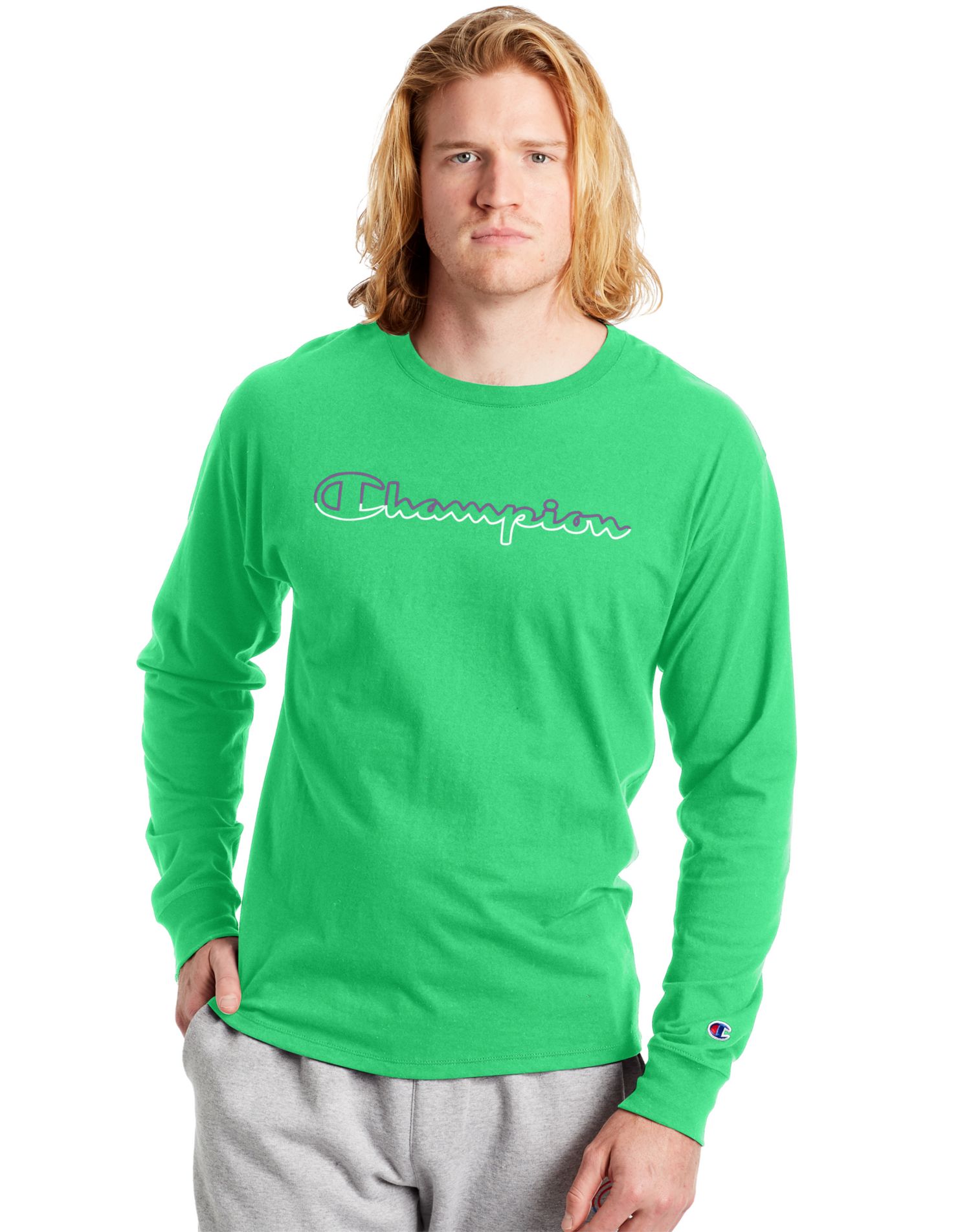 champion jersey long sleeve t shirt