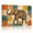 B, variant on XaaKee Art Prints Canvas Wall Art Tribal Elephant Rustic Copper Warmth Canvas Prints Wall Art Inner Framed 18*12Inch