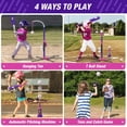 thumbnail image 2 of Set de pelota en T HYES 4 en 1 para niños de 3 a 5 años con Toss & Catch, 2 of 9