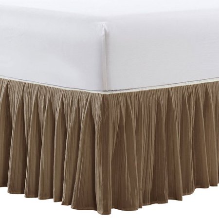 White Classic Bedskirt - Serenta Pleat 18'' Bed Skirt