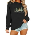 thumbnail image 4 of Neewe Women's Oversized Sweatshirt Christmas Crewneck Long Sleeve Casual Loose Pullover Tops, 4 of 8