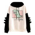thumbnail image 4 of FOCUSNORM Mode Décontractée pour Femmes Sweat à Capuche Imprimé Dinosaure Manches Longues, 4 of 6