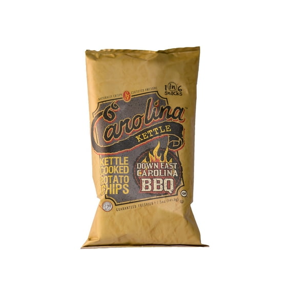Carolina Kettle Naturally Crispy Carolina BBQ Kettle Cooked Potato Chips, 4-Pack