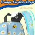 thumbnail image 4 of Daisy Pioneer Flower and Bees 17" School Backpacks for Teens,Waterproof Oxford Fabric,S-Shape Padded Straps for School,Travel,Hiking,Camping, 4 of 5