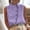 A242 Purple, variant on Xdegoge Sleeveless Cotton Linen Blouses for Women Mandarin Collar Asymmetrical Side Button Tops Casual Summer Tank Tops Lightweight Breathable Shells for Office Work