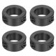 thumbnail image 1 of Uxcell 4pack Collares de Eje de Doble División 15mm Bore, Collar de Sujeción de Dos Piezas 24mm OD 10mm de Grosor de Acero al Carbono con Tornillos de Ajuste (Óxido Negro), 1 of 6