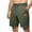 Army Green, variant on Yghzkop Men's Beach Shorts Side Vent Design Quick Dry Drawstring Elastic Waist Casual Solid Color Swim Trunks with Pockets for Pool Sports