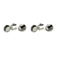 thumbnail image 2 of Transemion Round Men Cufflinks Cuff Button Covers 2 Suit Gift Business Pieces Men Silver 15mm Diameter 2Set, 2 of 6
