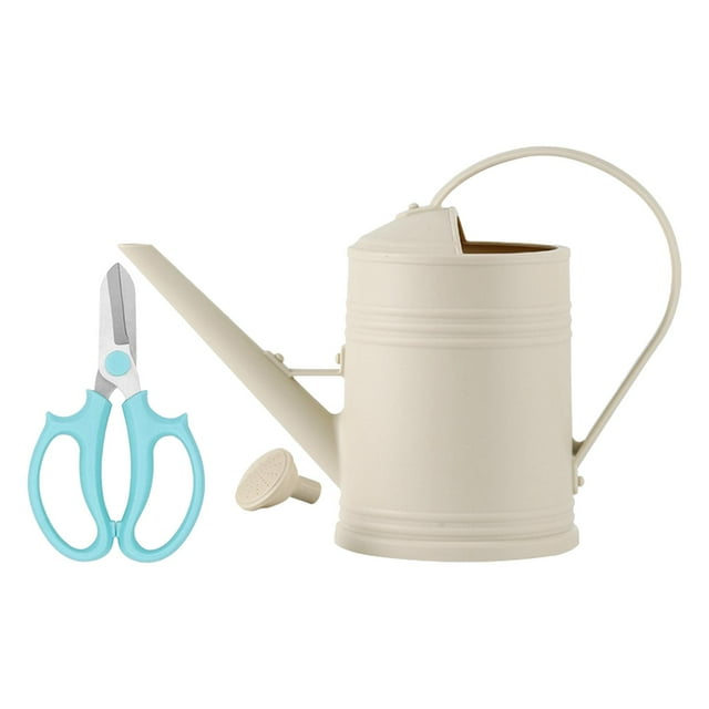 Regadera de 2L con boquilla extraíble para uso doméstico y mango cómodo. beige