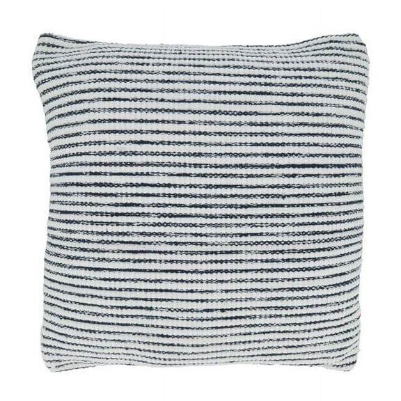 Saro Lifestyle Woven Striped Down Filled Throw Pillow