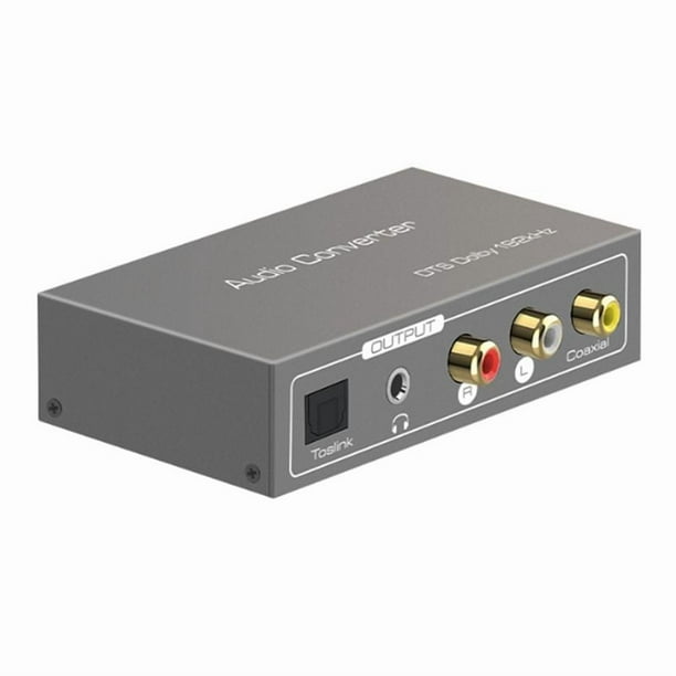 Convertidor de Audio MultifuncióN de 192 KHz, para ARC Toslink Optical SPDIF Coaxial una 3.5 Mm Jack AUX Adaptador de Audio Coaxial
