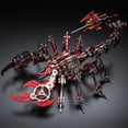 thumbnail image 2 of Puzle 3D de metal Scorpion Konhaof rojo para adultos con colores, 2 of 5