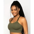thumbnail image 4 of Smooth Seamless Comfort Wireless Longline Bra - Olive Night, 4 of 7