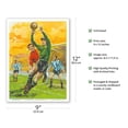 thumbnail image 2 of The Goalkeeper (Goalie) - Spanish Soccer Football - Vintage Sports Poster c.1963 - Master Art Print (Unframed) 9in x 12in, 2 of 4