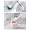 thumbnail image 6 of JingChun Toilet Bowl Brush Set with Rim Cleaner and Holder Set - Toilet Bowl Cleaning System with Scrubbing Wand, Under Rim Lip Brush and Storage Caddy for Bathroom, 6 of 8