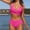 Hot Pink, variant on New & Trending NMMUED Bikini Sets for Women, String Bikini, Full Coverage Bikini, Bathing Suit for Women Bikini, Mid Rise Bikini Sets for Women, Yellow L