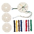 thumbnail image 1 of Kit de Placa Trenzadora de Pulsera Redonda, Disco Trenzado de Pulsera, Alambre Tejido, Disco Trenzado de Madera para Correas de Teléfono para Principi, 1 of 8