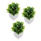 thumbnail image 3 of Bonsái artificial de 3 piezas, plantas falsas para decoración de interiores, pequeñas plantas artificiales para escritorio, adorno verde realista, decoración artificial, 3 of 7