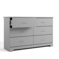 thumbnail image 6 of Storkcraft Brookside 6 Drawer Dresser, Pebble Gray, 6 of 18