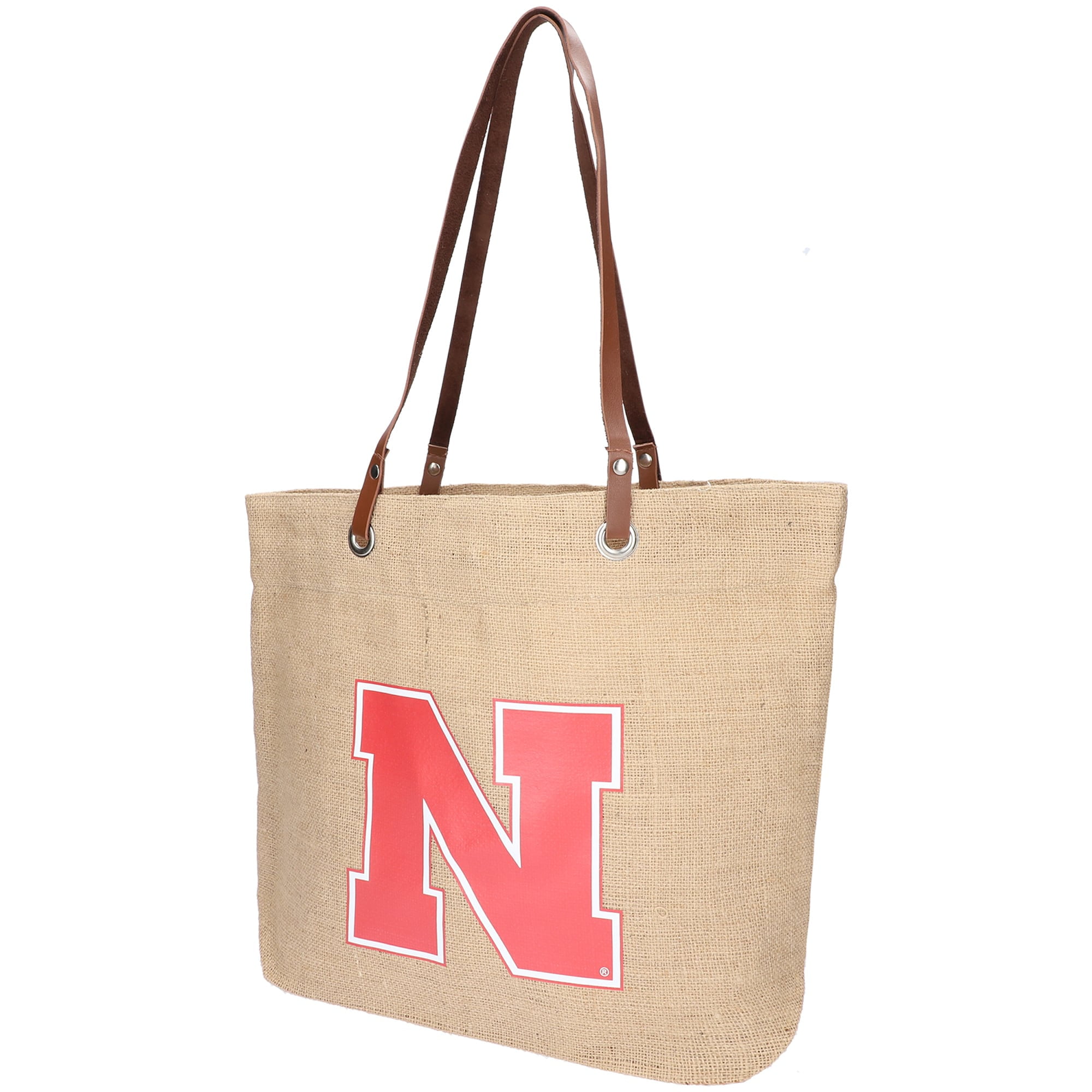 Burlap Market Tote Big 10 Teams