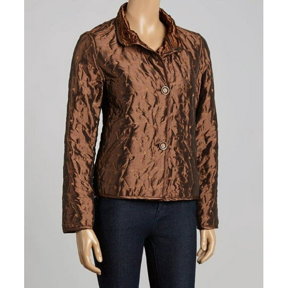 Iridescent Shimmer Quilted Jacket (Style# 7830)