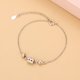 thumbnail image 2 of 2023 nueva luz de lujo versión coreana pulsera de cintura pequeña cobre plateado personalidad femenina moda mano joyería tendencia oro blanco uno, 2 of 2