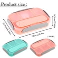 thumbnail image 3 of Bento Box Adult Lunch Box, Containers for Adults Men Women with 4 Compartments, Lunchable Food Container with Utensils, Sauce Jar, Muffin Liners, Microwave & Dishwasher Safe, Pink, 3 of 9