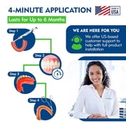 DenSurefit Lower Denture Reline Kit, 3-6 Month Soft Silicone Dentures Repair Set to Refit, Improve and Tighten, Easy to Use Reline Set with Larger Primer and Applicators for Comfortable Fit