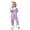 Purple_002, variant on QTSHPN Christmas Pajamas Cute Print Casual Comfort Pajamas Set Long Sleeve Shirt Trousers Two Sets for Children Girls Pajamas