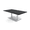 Asian Night w/Silver Base, variant on Harmon Series 5Ft Small Rectangular Coffee Table Square Metal Base