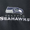 thumbnail image 3 of Men's Dunbrooke College Navy/Neon Green Seattle Seahawks Apprentice Full-Zip Hoodie, 3 of 4