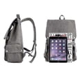 thumbnail image 3 of (BROWN)Backpack Vintage Travel Canvas Leather Backpack For Men, Laptop Backpacks Rucksack, 3 of 5