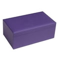 thumbnail image 2 of Silverman & Co. Double 9 Large White Domino Set - Purple Case, 2 of 7