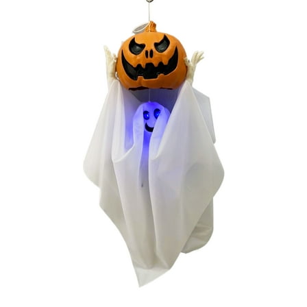 Rubie's Costume Co - 35-inch Ghost and Jack-O-Lantern Animated Hanging Decoration - One Size