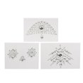 thumbnail image 1 of Gemas para el pecho de 3 piezas para mujer, tatuajes adhesivos con brillantina para arte corporal de fiesta, glamour festivo brillante, 1 of 8