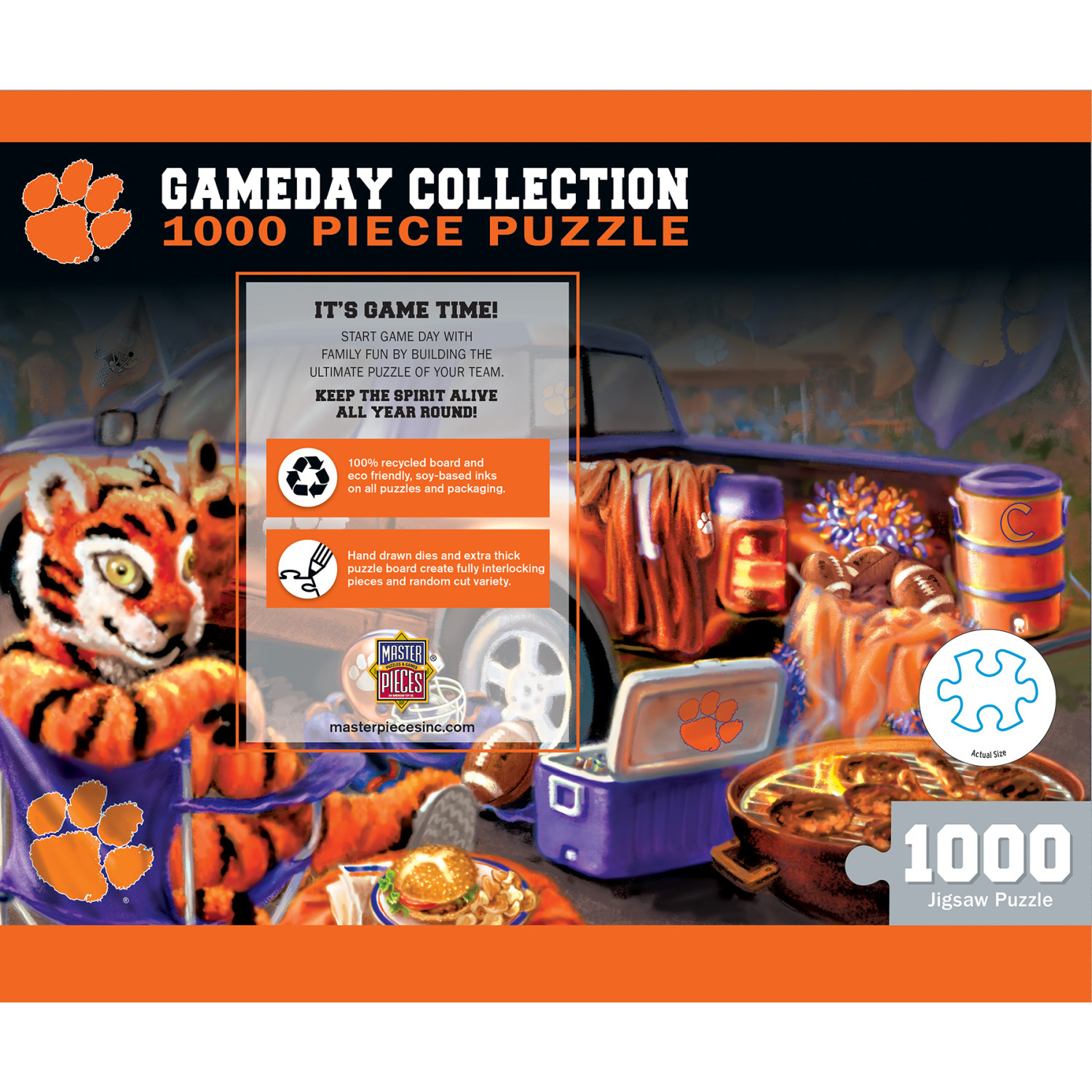 MasterPieces 1000 Piece Jigsaw Puzzle - NCAA Clemson Tigers Gameday - image 4 of 5
