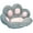 Gray, variant on Dengmore Cat's Paw Shape Plush Sofa Office Cushion Elastic Decoration Gray