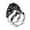 Black, variant on Womens Skull Ring With Crossbones Diamond Inlay Design Punk Retro Gold Plated Jewelry Urban Punk Style Accents